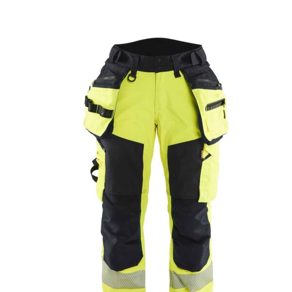 Blåkläder Dames Softshell Werkbroek High Vis - Blaklader - Broeken en shorts, Werkbroeken met spijkerzakken