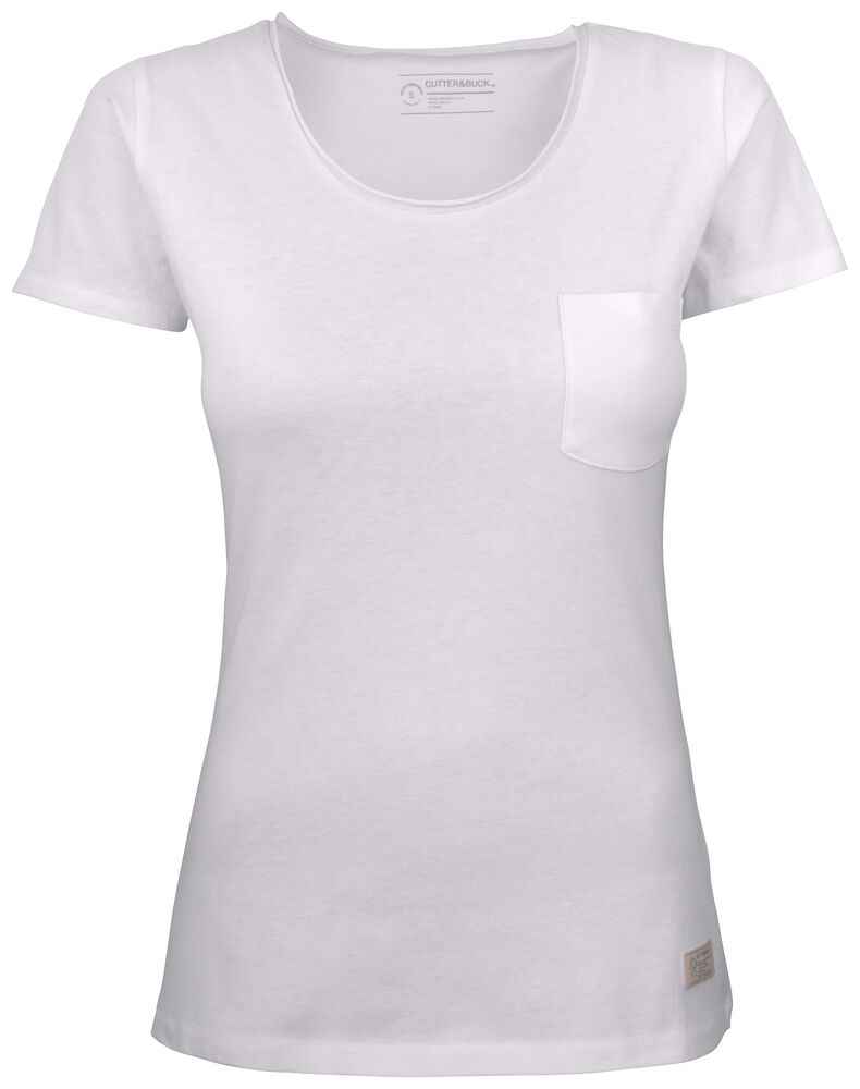 Cutter & Buck Pacific City Tee Ladies - Cutter & buck - T-shirts en polo's, T-shirts met ronde hals