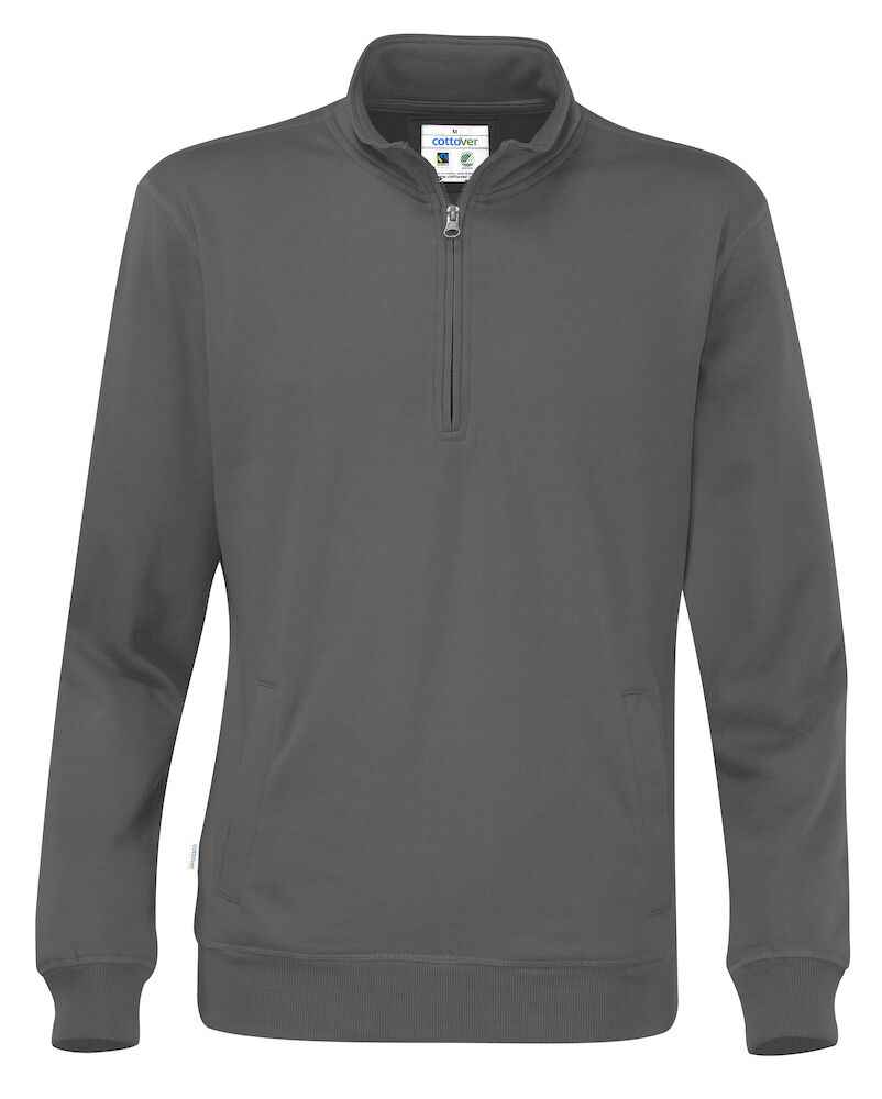 Cottover Sweater Half Zip Unisex - Gots Gecertificeerd - Cottover - Truien en sweaters, Sweaters