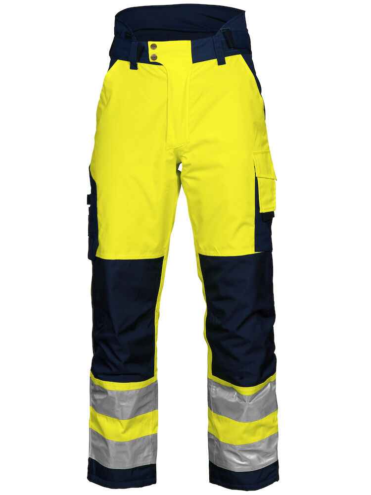 Projob Gevoerde Signalisatieregenbroek En Iso 20471 Klasse 2 - Projob - Broeken en shorts, Werkbroeken