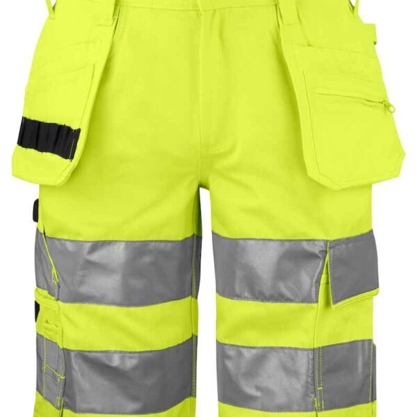 Projob Signalisatieshort Met Spijkerzakken En Iso 20471 Klasse 2 - Projob - Broeken en shorts, Werkshorts met spijkerzakken