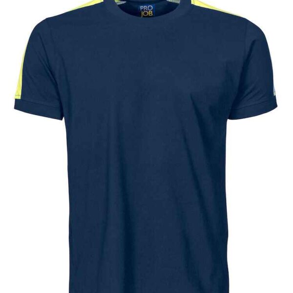 Projob T-Shirt Met Fluo Inzetstukken - Projob - T-shirts en polo's, T-shirts met ronde hals