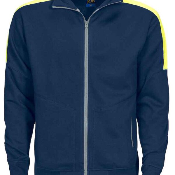 Projob Sweater Lange Rits Met Fluo Inzetstukken - Projob - Truien en sweaters, Sweaters