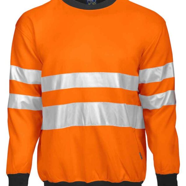 Projob Signalisatiesweater Ronde Hals En Iso20471 Klasse 3 - Projob - Truien en sweaters, Sweaters met ronde hals