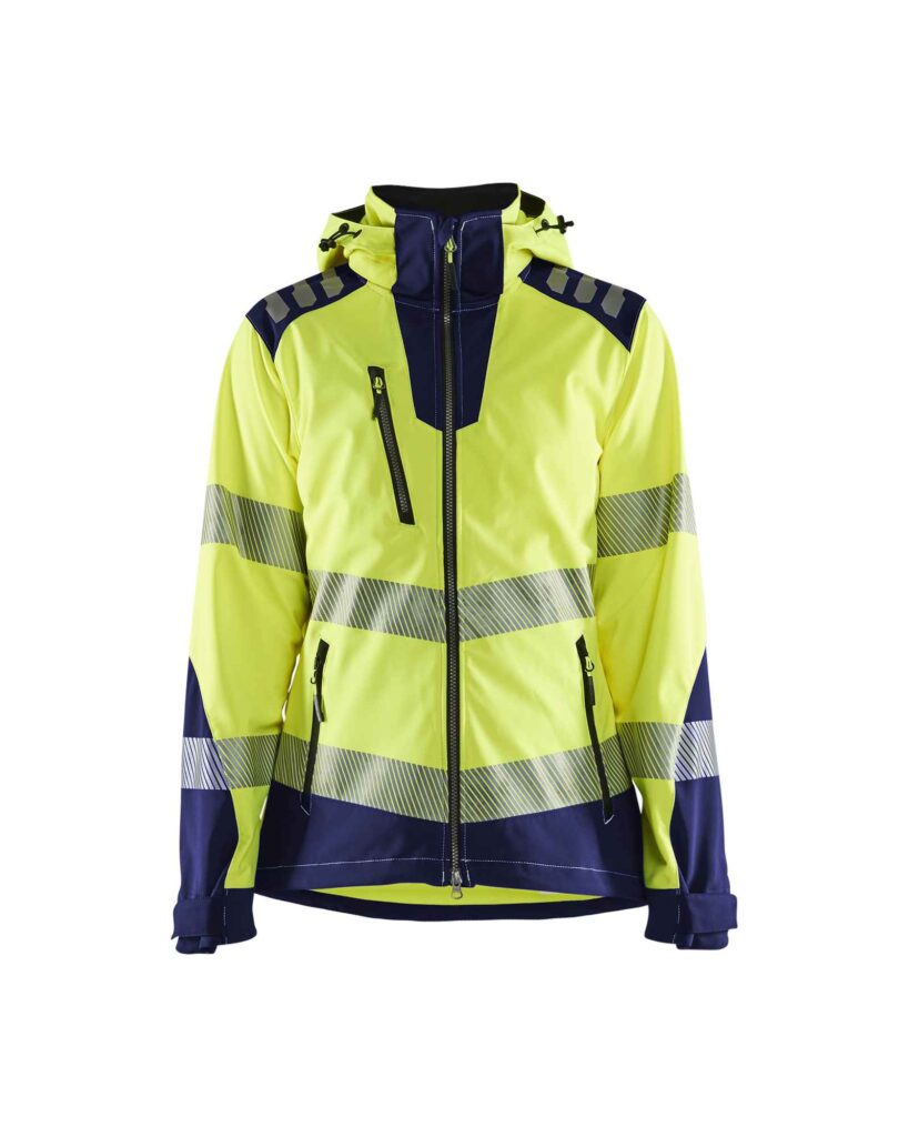 Blåkläder Dames Softshell jack High Vis - Blaklader - Jassen en bodywarmers, Softshell werkjassen