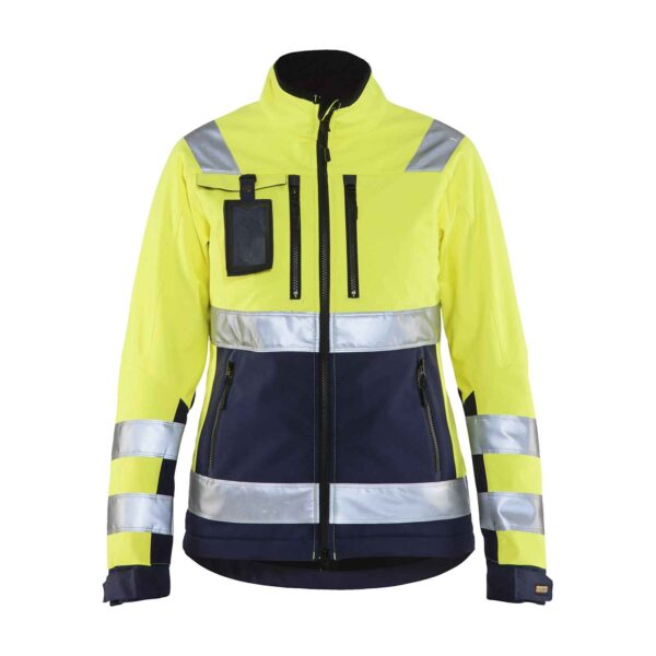 Blåkläder Dames Softshell jack High Vis - Blaklader - Jassen en bodywarmers, Softshell werkjassen
