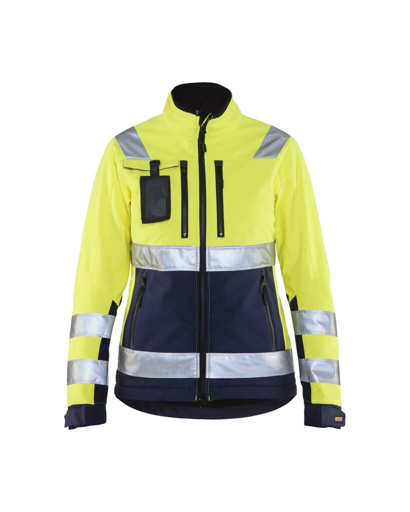 Blåkläder Dames Softshell jack High Vis - Blaklader - Jassen en bodywarmers, Softshell werkjassen