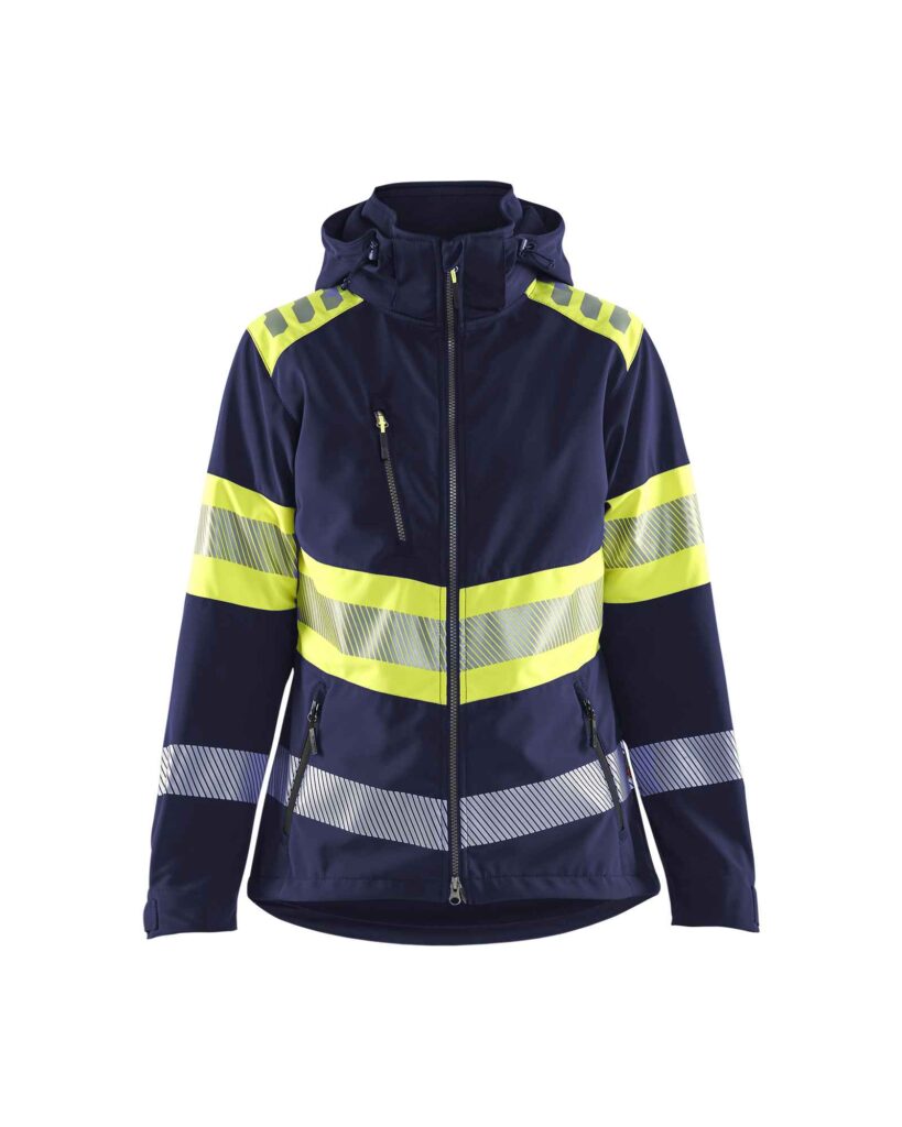 Blåkläder Dames Softshell Jack High Vis - Blaklader - Jassen en bodywarmers, Softshell werkjassen
