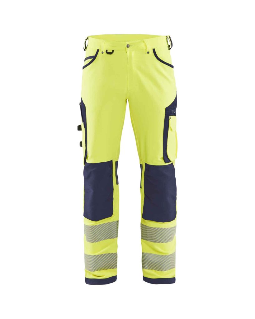 Blåkläder High Vis werkbroek met 4-weg stretch zonder spijkerzakken - Blaklader - Broeken en shorts, Werkbroeken