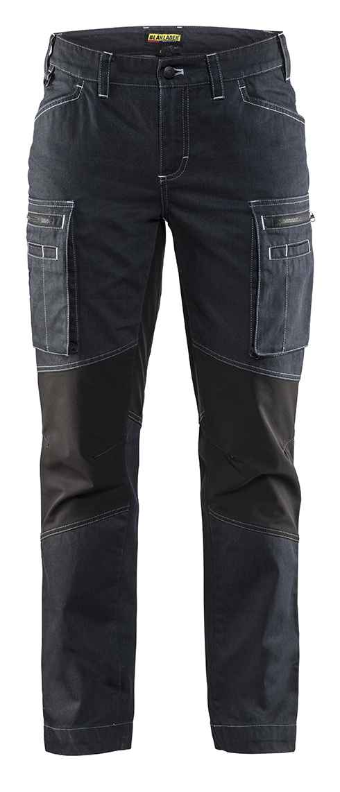 Blåkläder Dames Service werkbroek denim stretch - Blaklader - Broeken en shorts, Werkbroeken