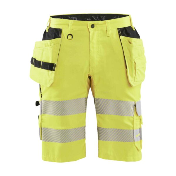 Blåkläder High Vis Short met stretch - Blaklader - Broeken en shorts, Werkshorts met spijkerzakken
