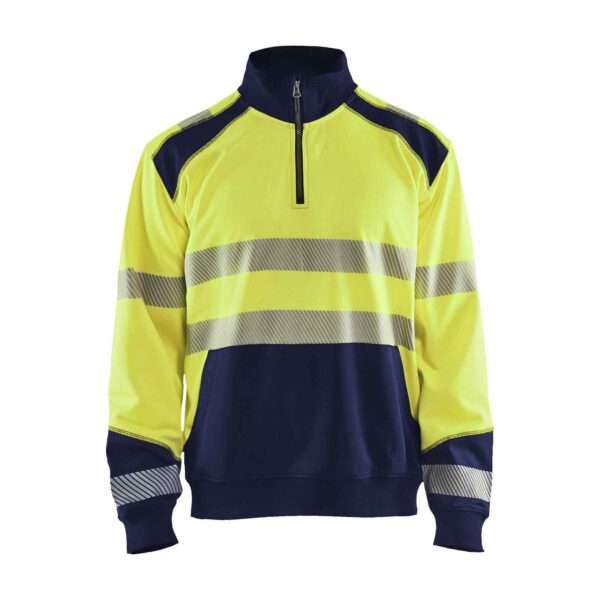 Blåkläder Sweatshirt halve rits High Vis - Blaklader - Truien en sweaters, Sweaters