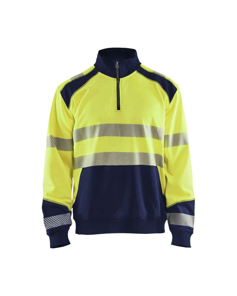 Blåkläder Sweatshirt halve rits High Vis - Blaklader - Truien en sweaters, Sweaters