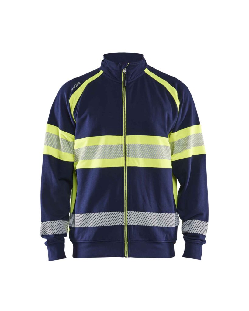 Blåkläder Sweatshirt met rits High vis - Blaklader - Truien en sweaters, Sweaters