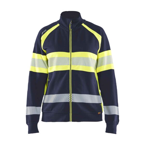 Blåkläder Dames sweatshirt met rits High Vis - Blaklader - Truien en sweaters, Sweaters
