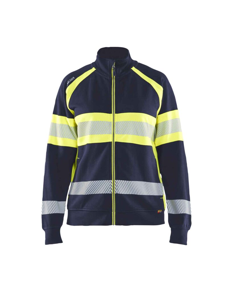 Blåkläder Dames sweatshirt met rits High Vis - Blaklader - Truien en sweaters, Sweaters