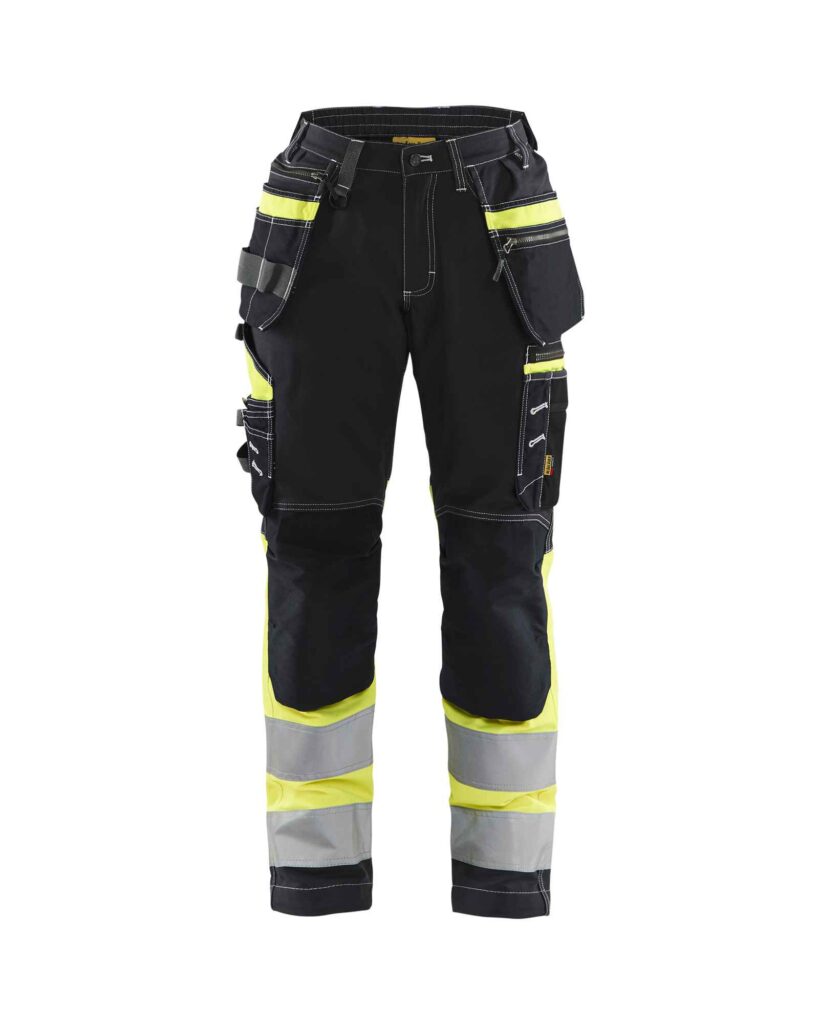 Blåkläder Dames High Vis werkbroek met Stretch - Blaklader - Broeken en shorts, Werkbroeken met spijkerzakken