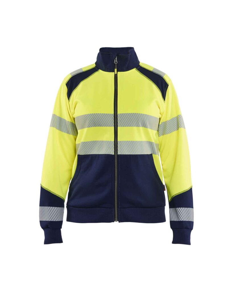 Blåkläder Dames sweatshirt met rits High Vis - Blaklader - Truien en sweaters, Sweaters