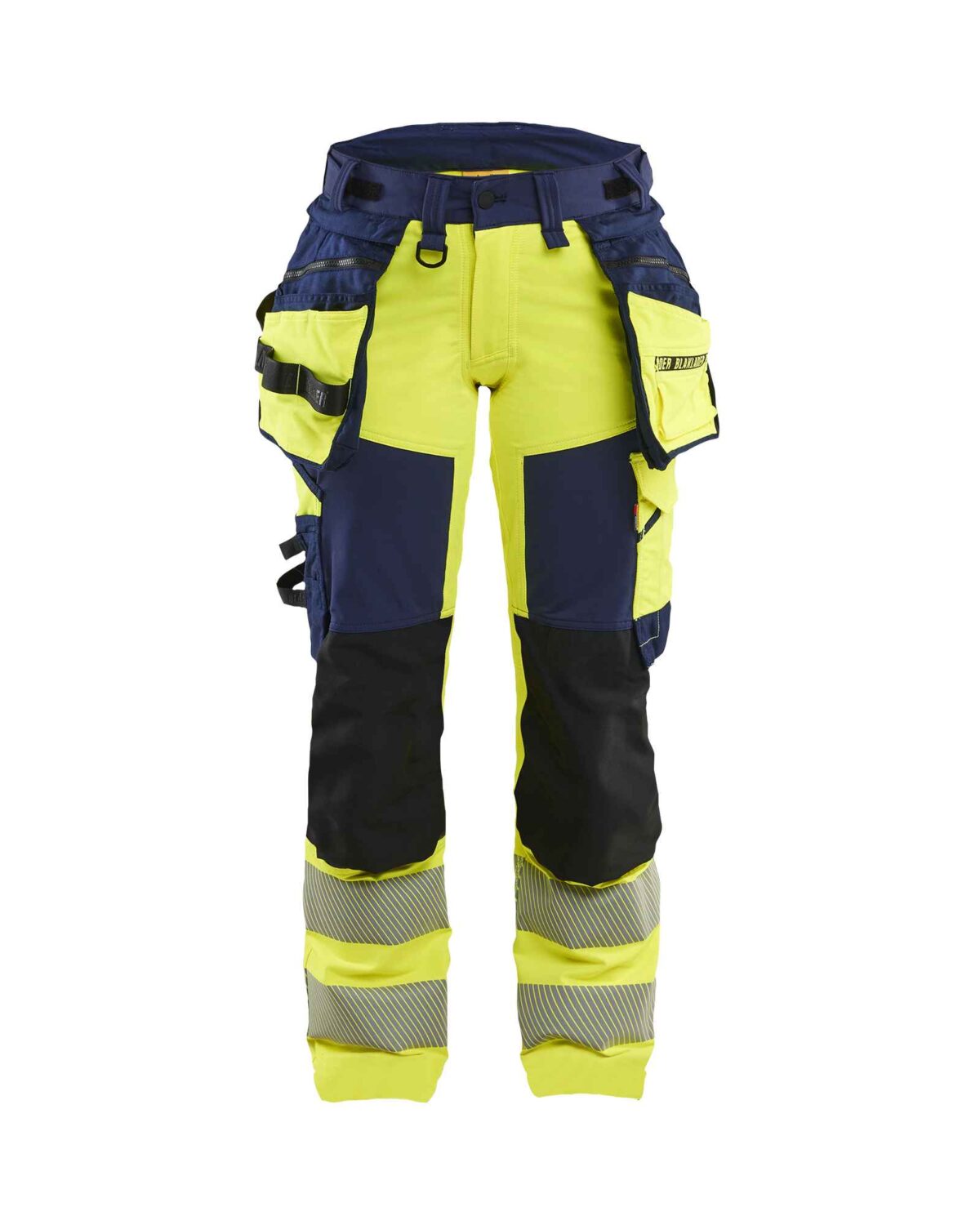 Blåkläder Dames High Vis werkbroek 4-weg stretch - Blaklader - Broeken en shorts, Werkbroeken met spijkerzakken