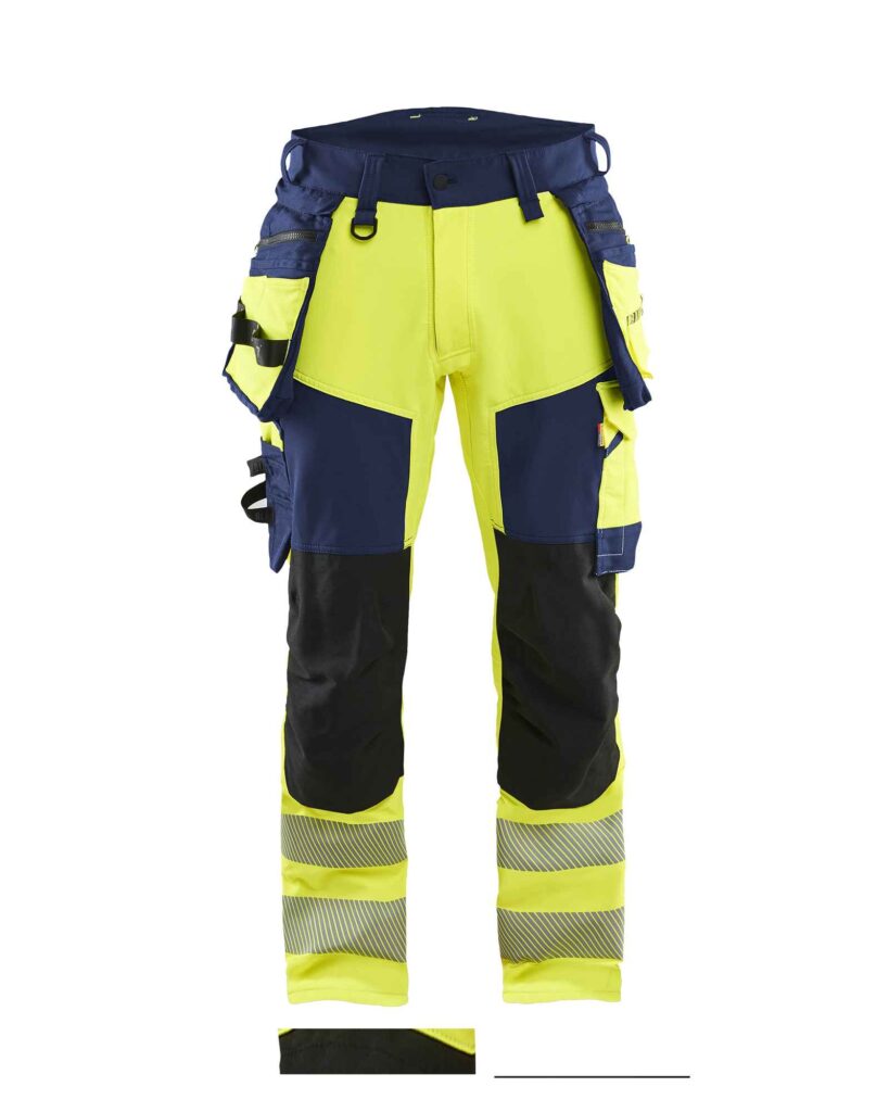 Blåkläder High Vis werkbroek 4-weg stretch - Blaklader - Broeken en shorts, Werkbroeken met spijkerzakken