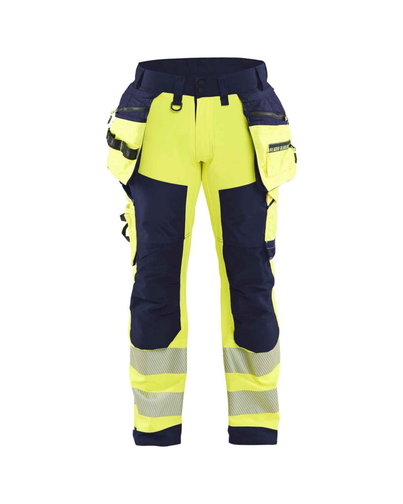 Blåkläder Softshell Werkbroek High Vis - Blaklader - Broeken en shorts, Werkbroeken met spijkerzakken