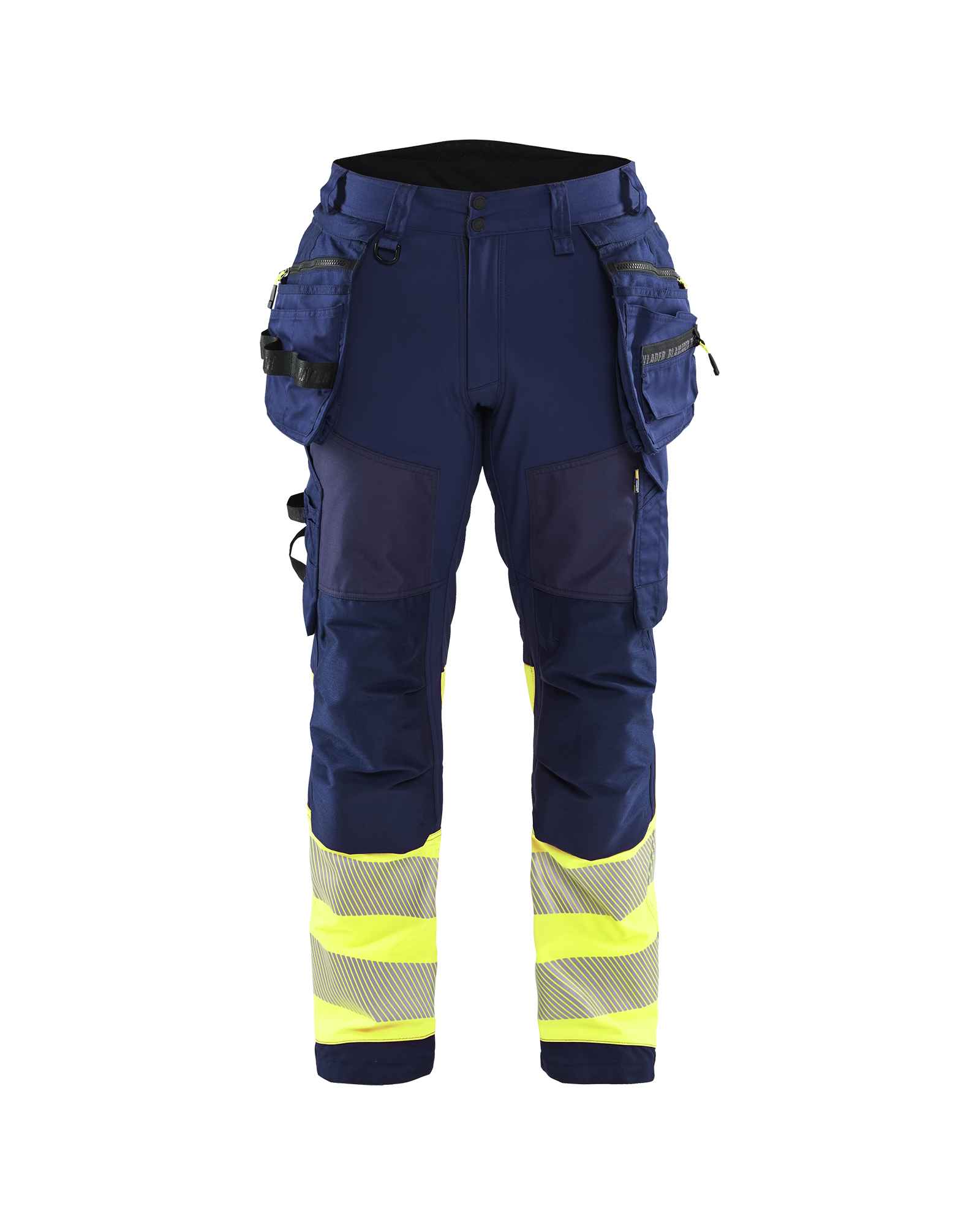 Blåkläder Softshell Werkbroek High Vis - Blaklader - Broeken en shorts, Werkbroeken met spijkerzakken