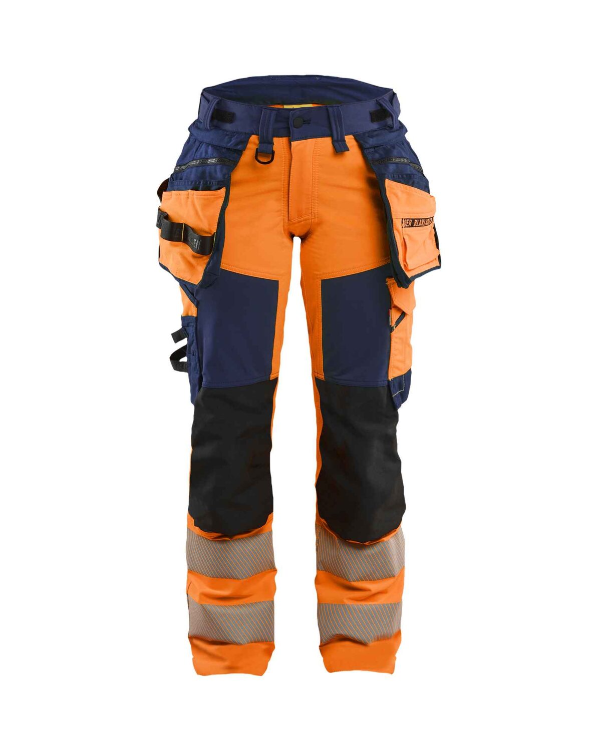 Blåkläder Dames High Vis werkbroek 4-weg stretch - Blaklader - Broeken en shorts, Werkbroeken met spijkerzakken
