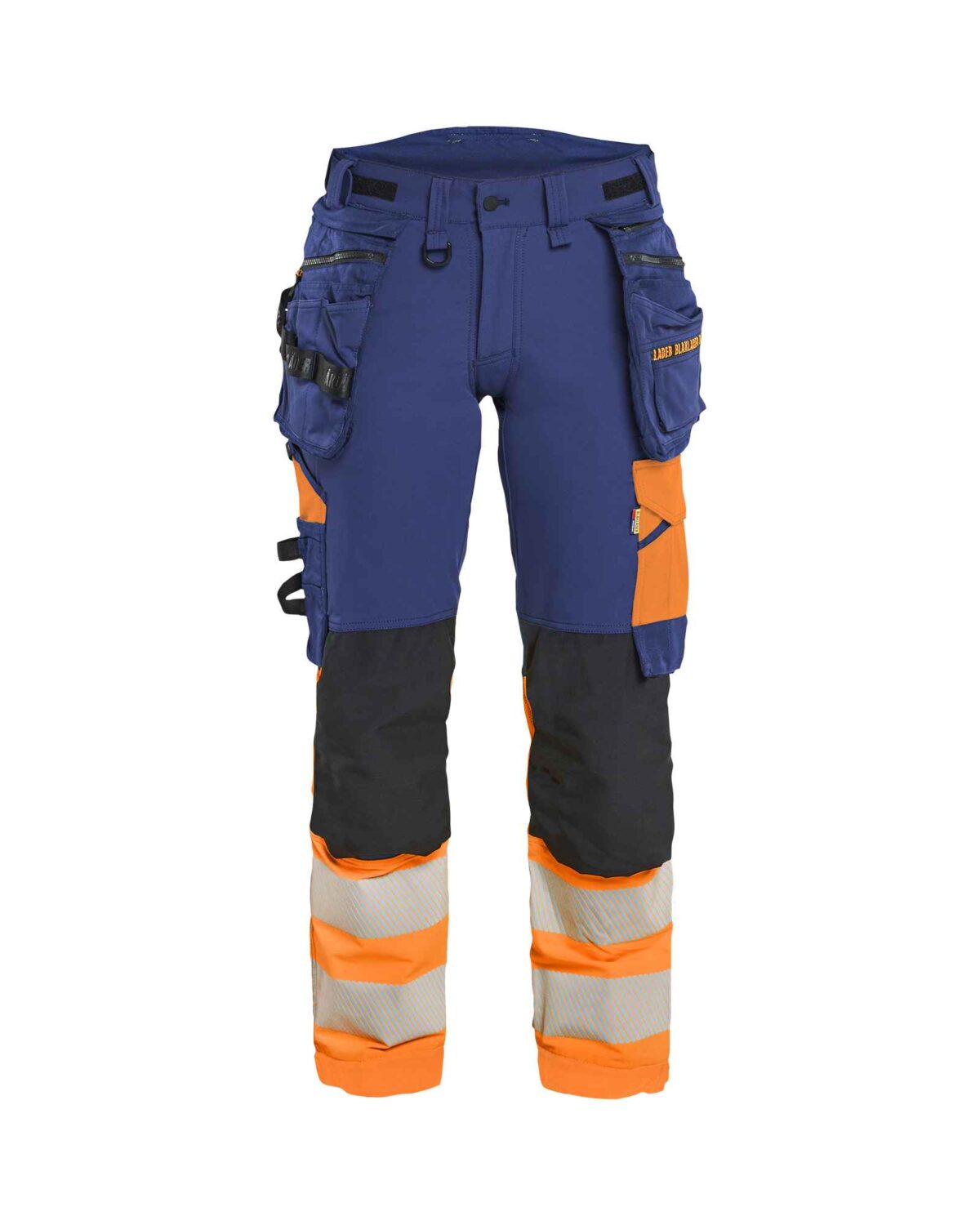 Blåkläder Dames High Vis werkbroek 4-weg stretch - Blaklader - Broeken en shorts, Werkbroeken met spijkerzakken