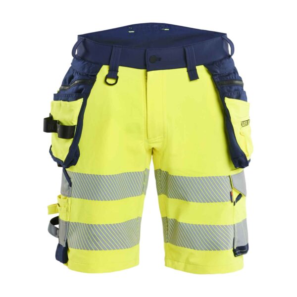 Blåkläder High Vis Short 4-weg stretch - Blaklader - Broeken en shorts, Werkshorts met spijkerzakken