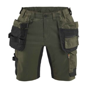 Blåkläder Dames Short 2-weg stretch met gereedschapszakken - Broeken en shorts - Werkshorts met spijkerzakken