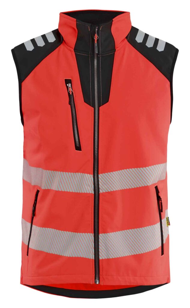 Blåkläder Softshell Bodywarmer High Vis - Jassen en bodywarmers - Bodywarmers
