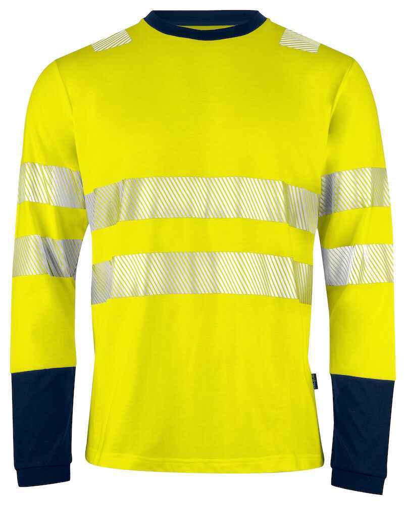 Projob Signalisatiet-Shirt Lange Mouwen En Iso 20471 Klasse 3 - T-shirts en polo's - T-shirts met lange mouwen