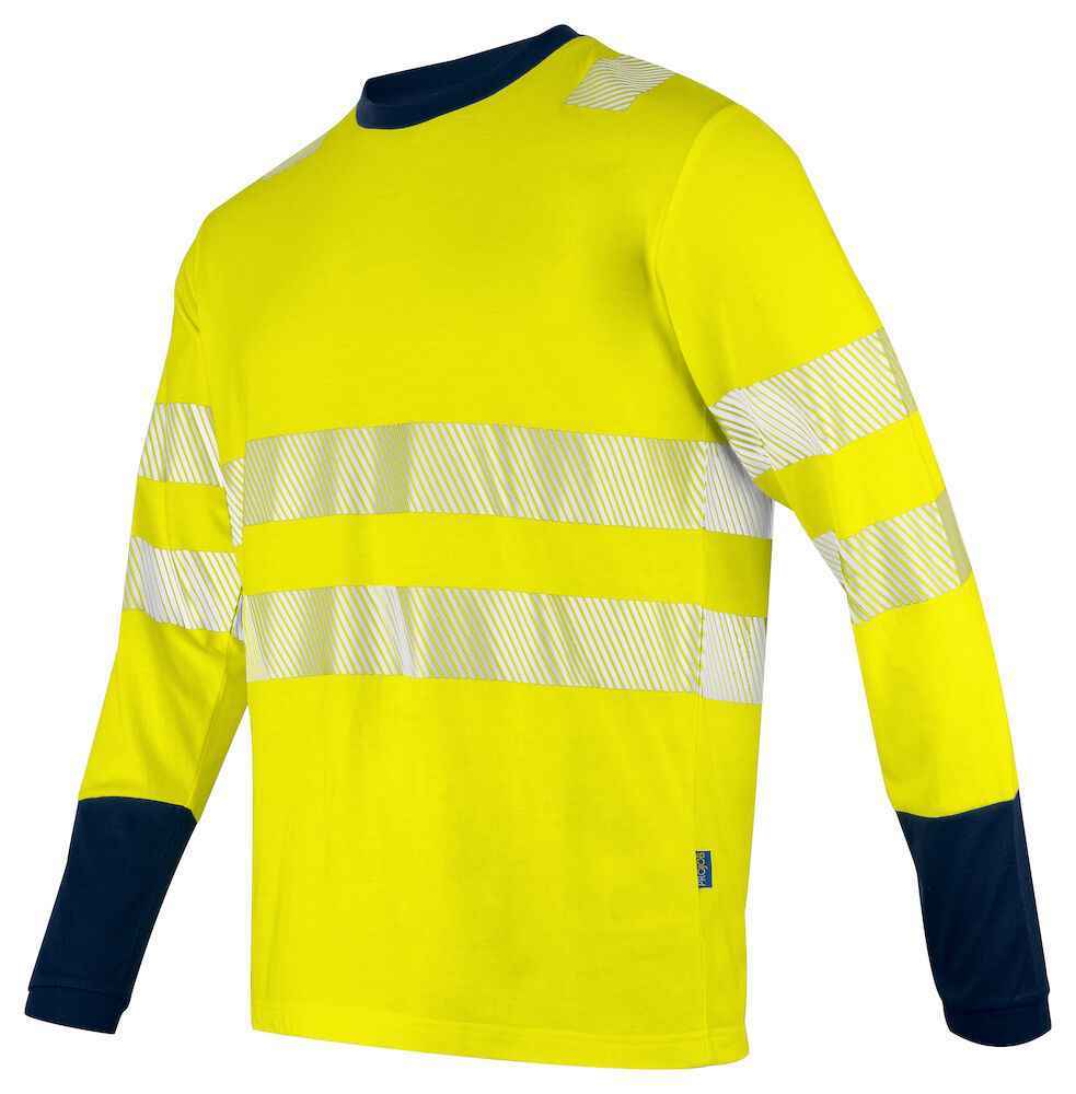 Projob Signalisatiet-Shirt Lange Mouwen En Iso 20471 Klasse 3 - T-shirts en polo's - T-shirts met lange mouwen