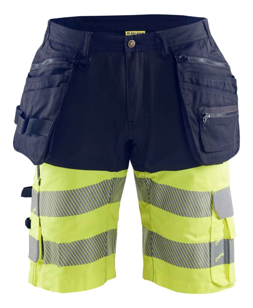 Blåkläder High Vis short met gereedschapszakken - Broeken en shorts - Werkshorts met spijkerzakken