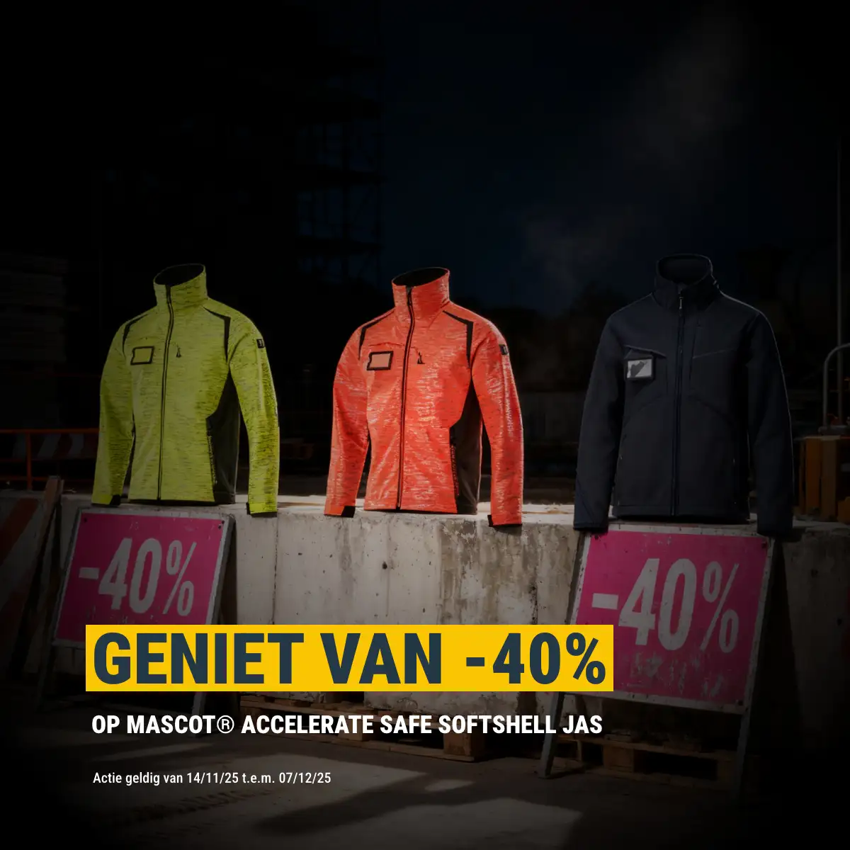 Mascot Accelerate softshell actie -40%