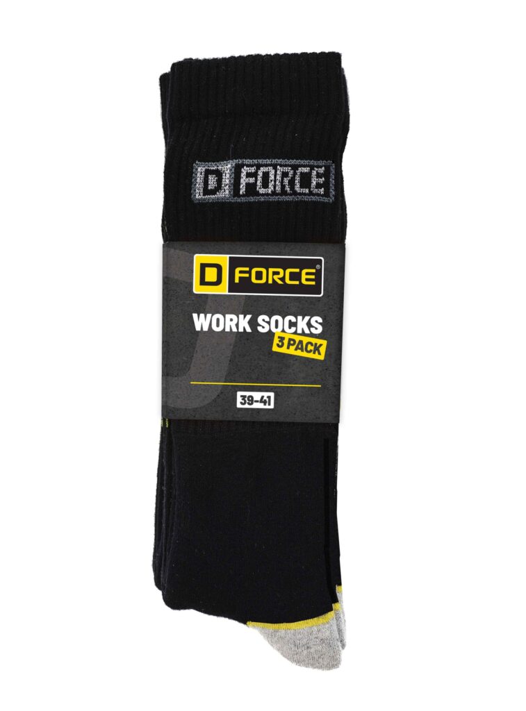 D-FORCE 3-PACK WORK SOCK - Accessoires - Kousen