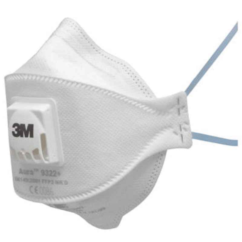 3M Aura 9322+ stofmasker FFP2 NR D met uitademventiel - Pbm's - Ademhalingsbescherming