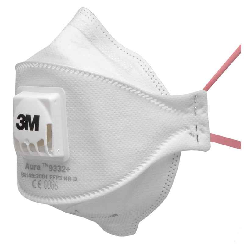 3M Aura 9332+ stofmasker FFP3 NR D met uitademventiel - Pbm's - Ademhalingsbescherming