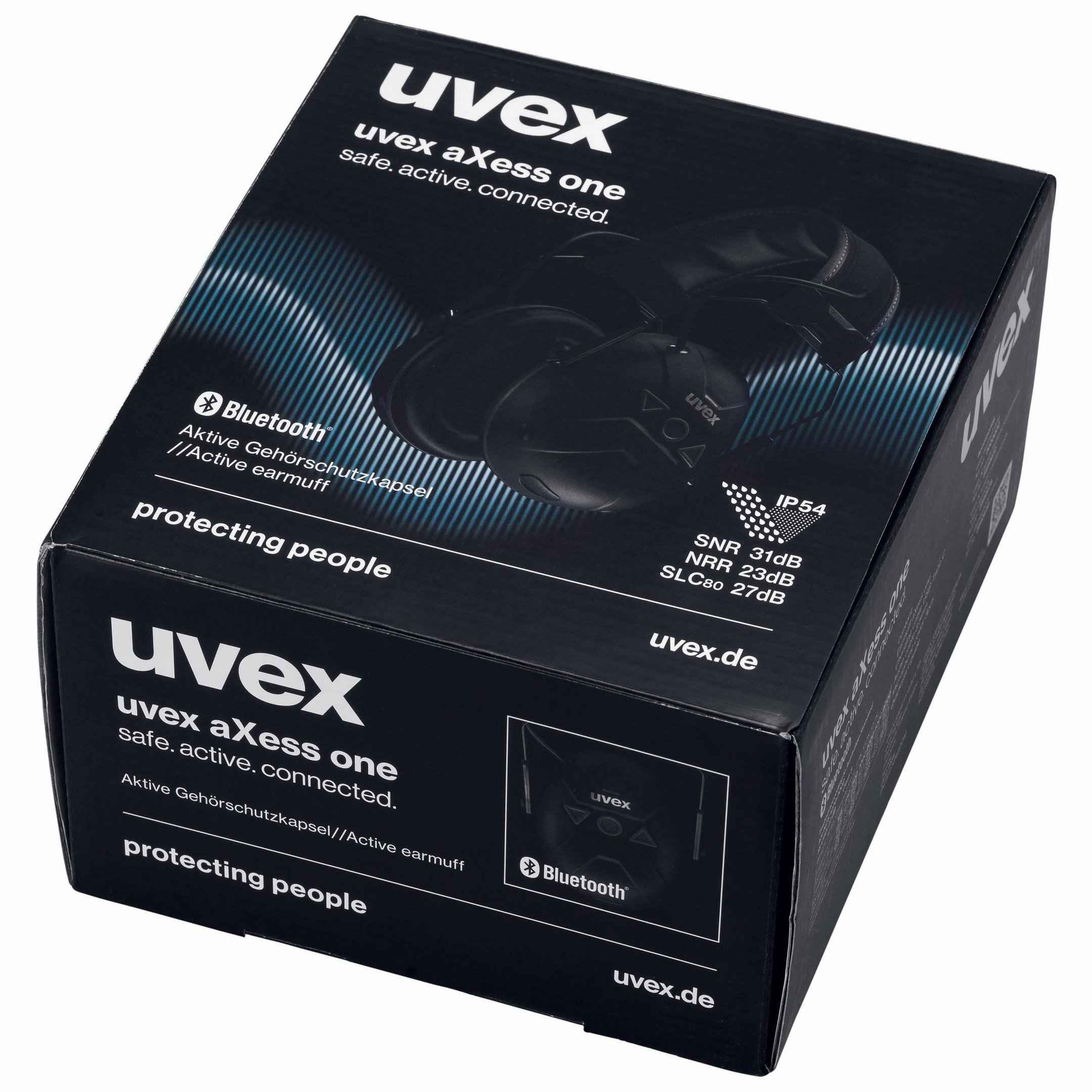 Uvex 2640001 aXess one bluetooth gehoorkap met hoofdband - 31 db - Pbm's - Gehoorbescherming