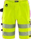 FRISTADS High vis Green stretch korte broek klasse 2 2648 GSTP