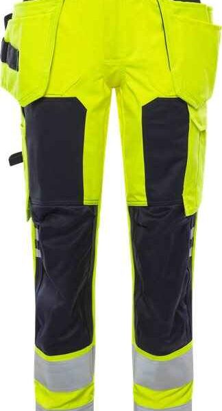 Flamestat high vis werkbroek dames klasse 2 2775 ATHS - Broeken en shorts - Werkbroeken met spijkerzakken
