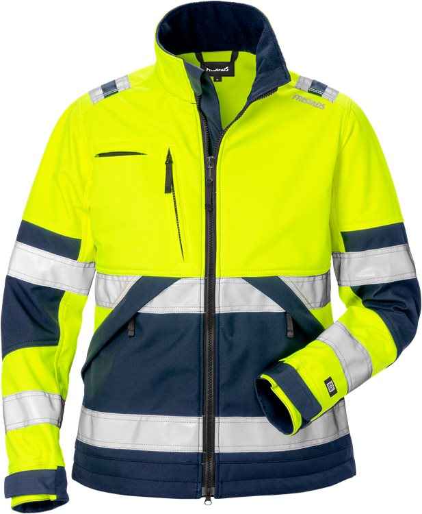 High vis softshelljack dames klasse 2 4183 WYH - Jassen en bodywarmers - Softshell werkjassen