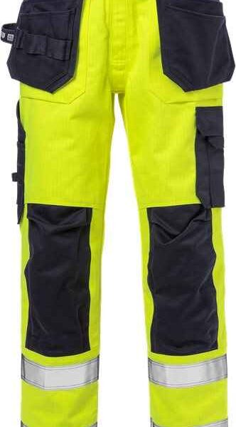 Flame high vis werkbroek klasse 2 2584 FLAM - Broeken en shorts - Werkbroeken met spijkerzakken