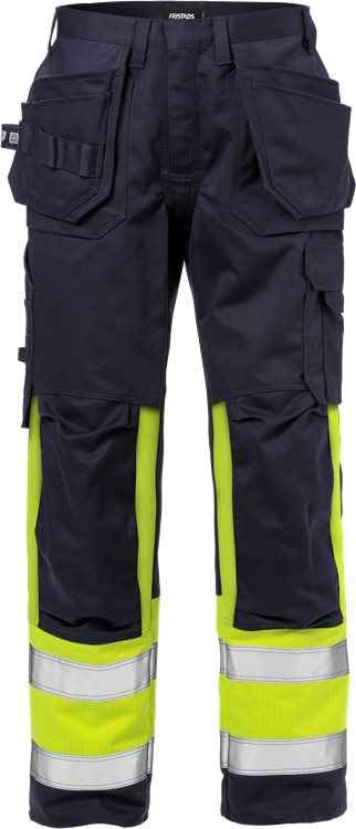 Flame high vis werkbroek klasse 1 2586 FLAM - Broeken en shorts - Werkbroeken met spijkerzakken