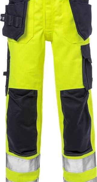Flame high vis werkbroek dames klasse 2 2589 FLAM - Broeken en shorts - Werkbroeken met spijkerzakken