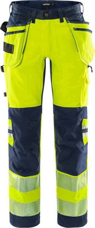 High vis werkbroek stretch klasse 2 2707 PLU - Broeken en shorts - Werkbroeken met spijkerzakken