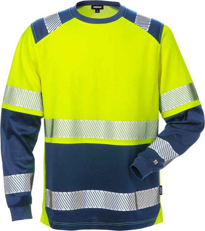 High vis T-shirt lange mouwen klasse 2 7457 THV - T-shirts en polo's - T-shirts met lange mouwen