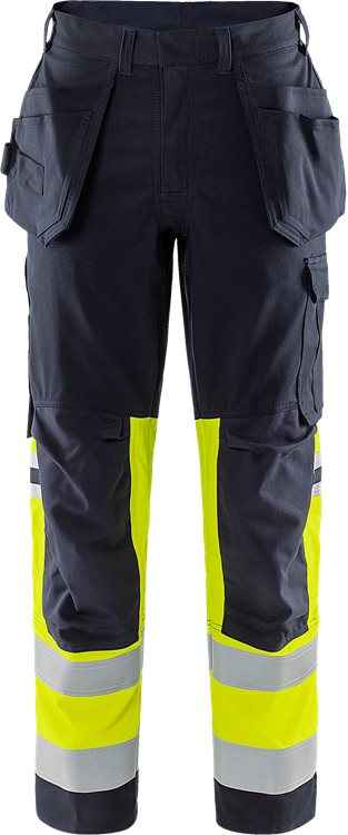 Flamestat high vis werkbroek stretch klasse 1 2163 ATHF - Broeken en shorts - Werkbroeken met spijkerzakken