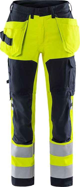Flamestat high vis werkbroek stretch klasse 2 2167 ATHF - Broeken en shorts - Werkbroeken met spijkerzakken