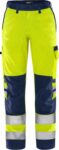 FRISTADS High vis Green broek dames klasse 2 2642 GPLU